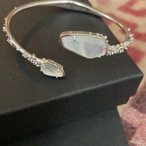 KENDRA SCOTT bangle with pale blue stones.Hypoallergenic.